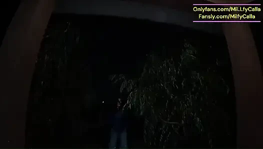 Cigar Blowjob & Ripped Pantyhose - Pussy Massage & Cum on My Downjacket