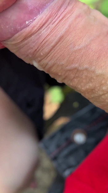 Stunning moment from "Cum in mouth of Nicky Mist in Park I didn't swallow cum"