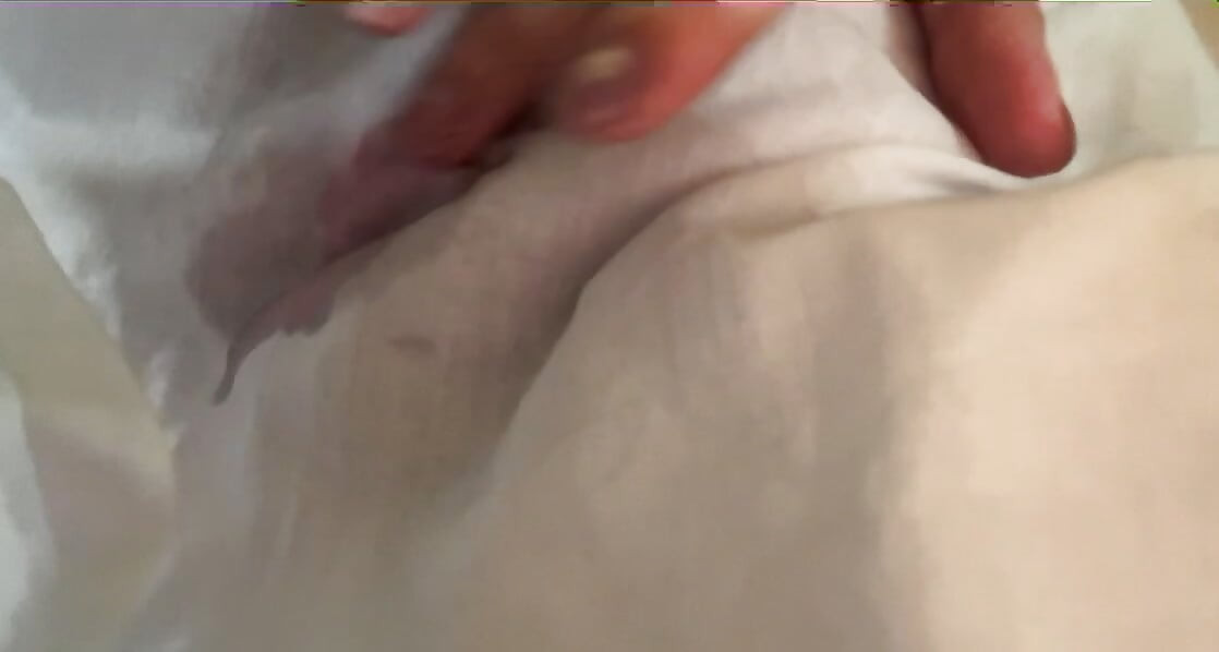 I masturbate and wet my white bedsheets