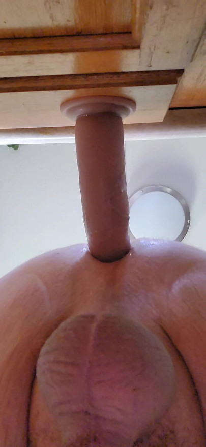 Teasing my hole with a fat toy