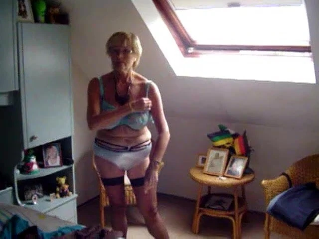 Blonde granny 6