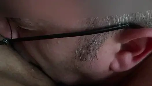 A juicy pussy lick culminating in an intense orgasm