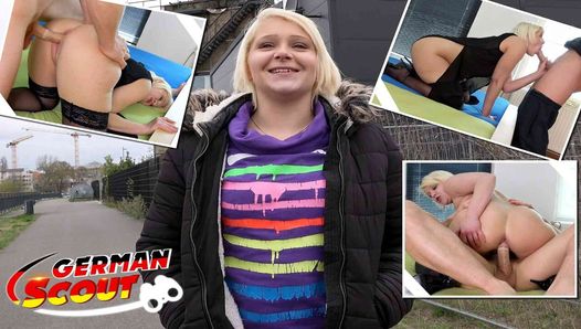 독일 스카우트 - 하드코어 스트리트 캐스팅에서 따먹히는 작은 소녀