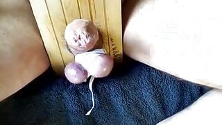 Jerking, Balls Tied & Separated, Ruined Cum Squeeze