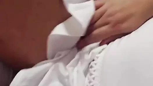 hot teenager (+18) dancing in red lingerie