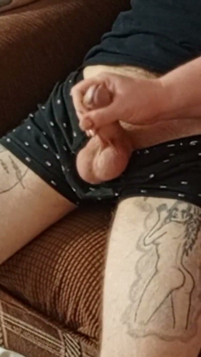 naked fat mother-in-law fingering my dick close up | Clip 1