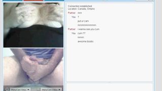 Chatroulette: She Flashed her BIG BOOBS for CUM