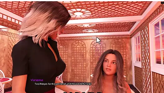 Radiant 7,  fucked the waiter in the bathroom