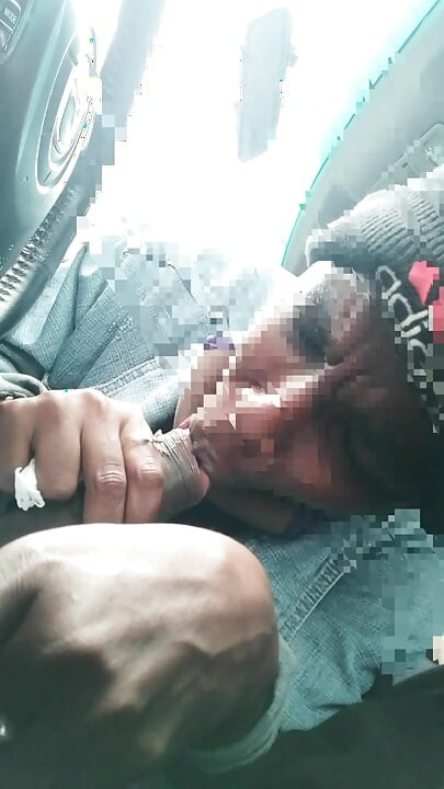 Damn, I suck it in the car