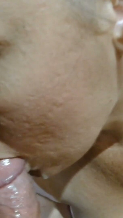 Blowing and sucking step daddies cock letting him blow over my face. | Clip 2