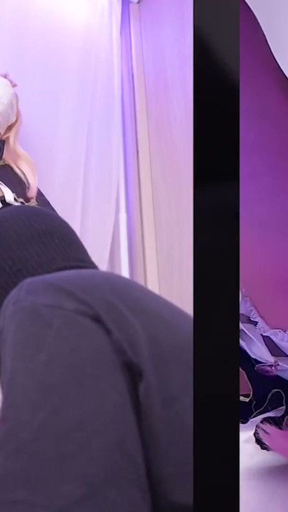 Cute Asian Femboy Arcana Shadow Cosplayer from Precure locked in Chastity Device gets a tight Wedgie and Vibrator… | Clip 1