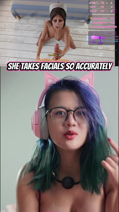 she takes facial so accurately