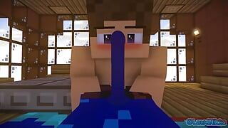 Minecraft porn gay animation - Nikko decides to give his friend a good meeting