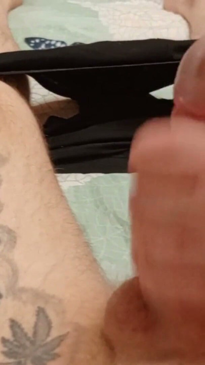 mother-in-law loves to milk my cock before work and watch me cum | Clip 1