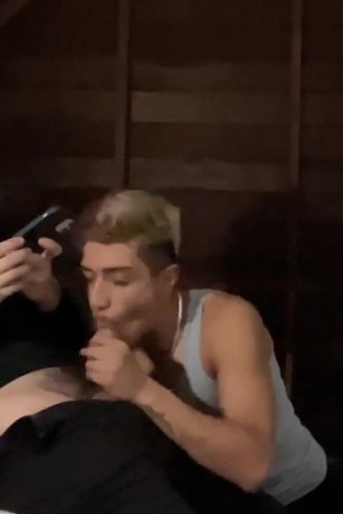 Gay Cholo Sucks Gang Thugs Cock