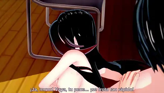 Hentai +18 Fucking the big ass gothic of the class - hentai