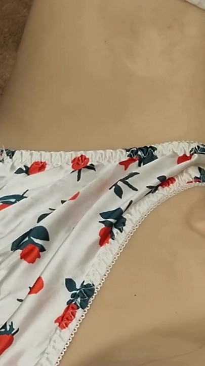 Cherry satin lingerie is so sexy! | Clip 2