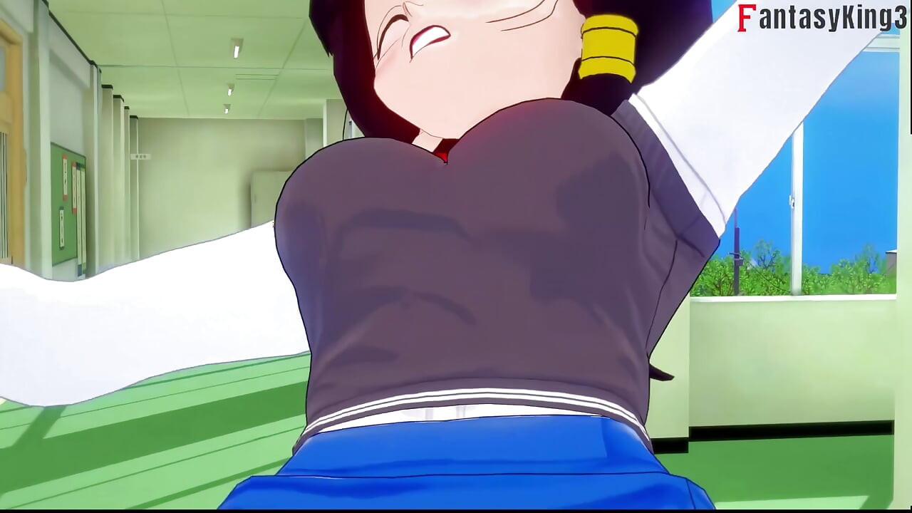 Android 18 tanzt für Gohan an der universität - Dragon Ball Zex Serie