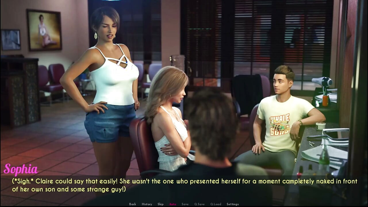 Awam Sophia Showed Her Boob in the Hairsalon.
