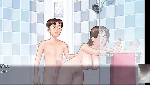 Milf Step-Mom Debbie All Shower lewd Scenes! summer time saga new update