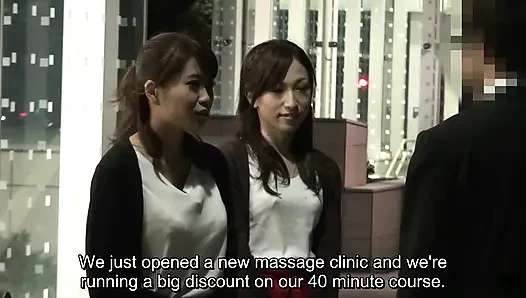 ЗВЕЗДЫ JAV играют с массажистками и дают новому клиенту Rubdown его жизни