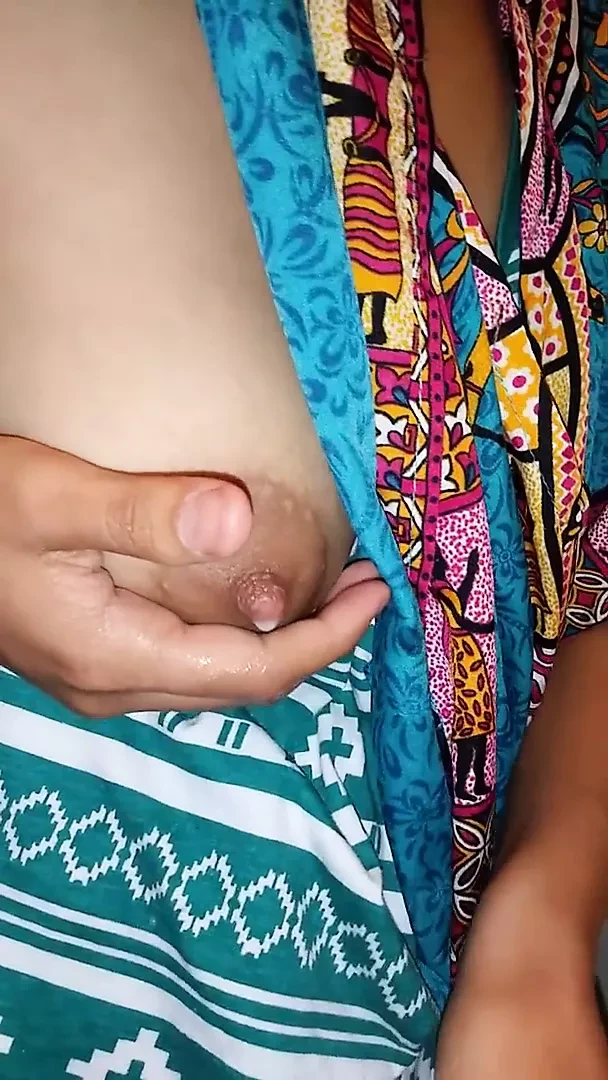 Mexican girl milking her tits
