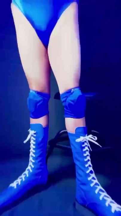 Blue Wrestling gear