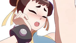 Misfitbite - Srce ratnika - Chun-Li i Ryu Hentai 2D Anime Animacija