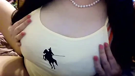 Goon My Asian Tits Jerk Cock off, Tit Worship