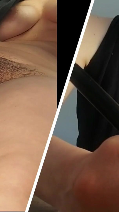Must-see moment from "Amateur mom masturbates with her fingers to orgasm."