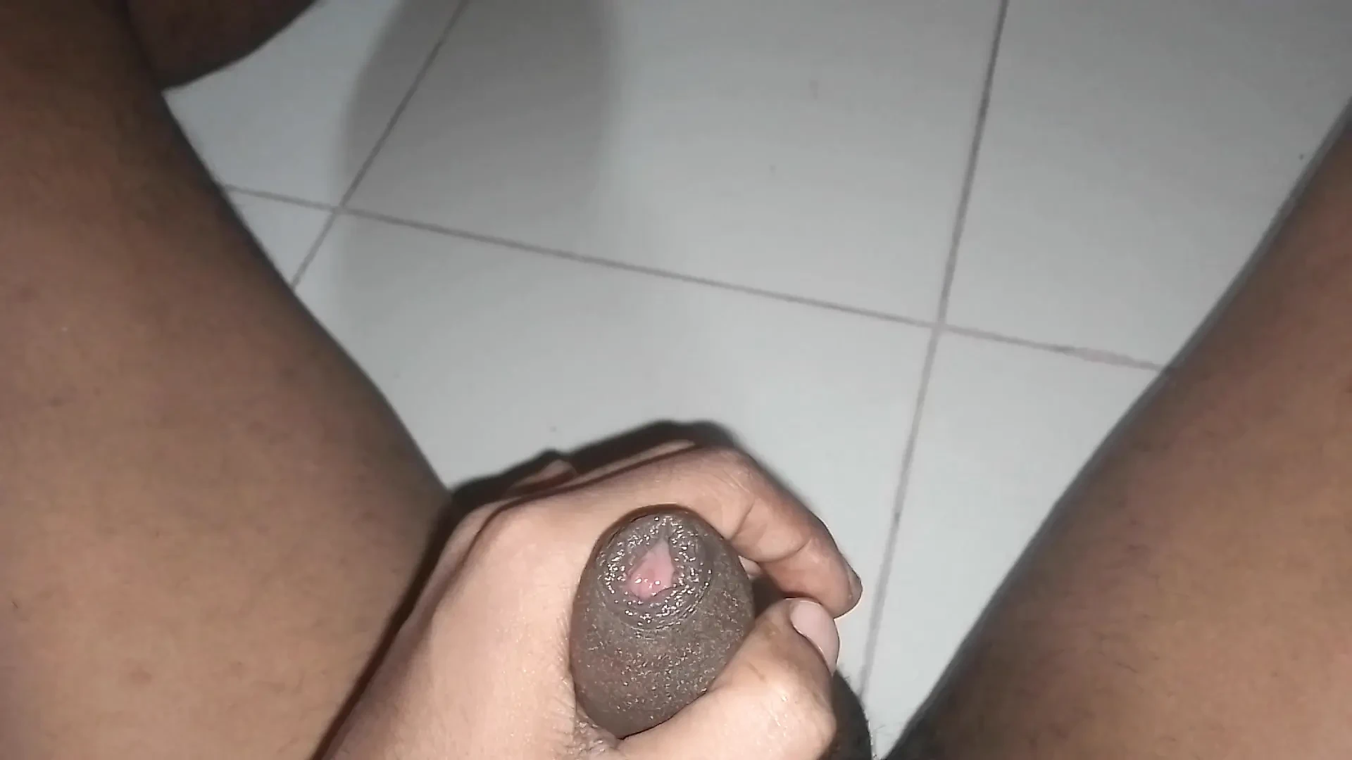 Grote pik cumshot en masturbatie