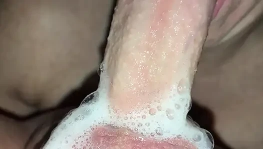 Milf moaning over a sloppy dick