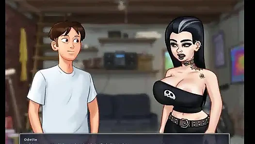 Summertime saga: his new roommate is a hot MILF with big boobs ep 124