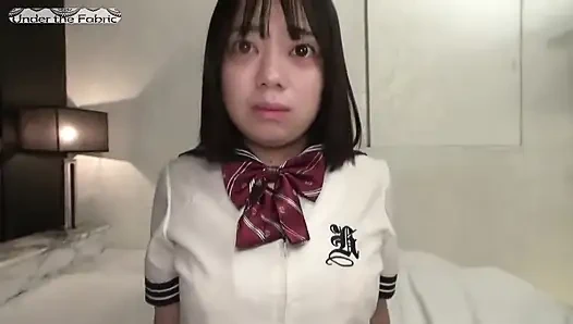 G-cup Lookalike Beauty - Uniform Hotel Date Turns Intimate