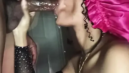Sucking and draining stepdad BBC!