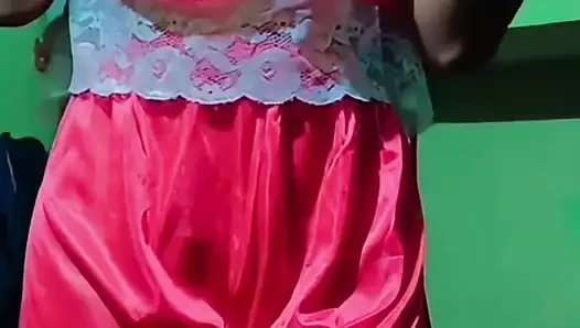 My Girl pressing her boobs and finger her horny pussy for cuck want to pregnent