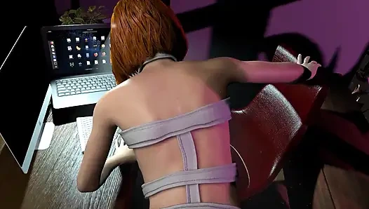Fucking Leeloo in the Office - Fifth Element Porn Parody
