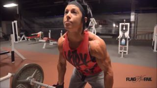 Physique Girl Lifting