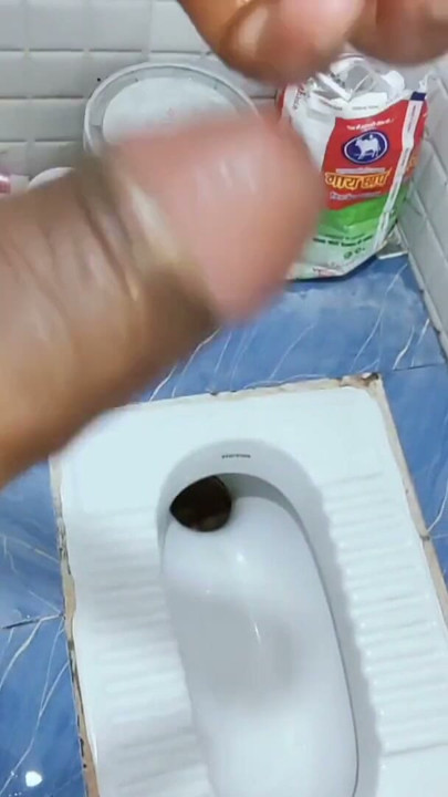 A young boy masterbate in toilet while his girlfriend not at home | Clip 1