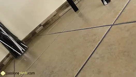 Steamy Hot Ginevra Smokes a Cigarette While Showing off Her Supermodel L...