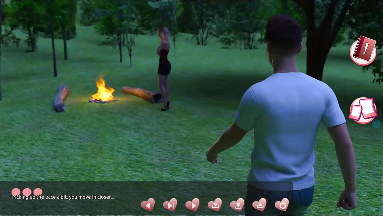 Helping the hotties #3 - Johannes took a sneak peak to see what the girl in the cabin is up to.