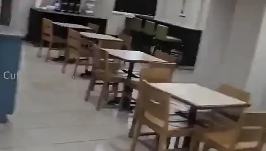 Fucking sexy black pussy by stairs bbc