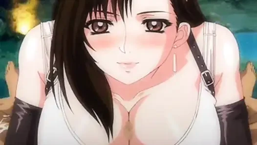 Sarcasticshovel392 sunar: Final Fantasy VII'dan Tifa Lockhart İngilizce altyazılı yoğun anime tarzı oral seks seansında yeniliyor