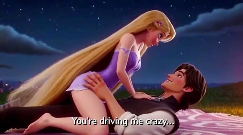 RAPUNZEL & FLYNN RIDER LANTERN TOWER PASSION - Romantic 3D Anime