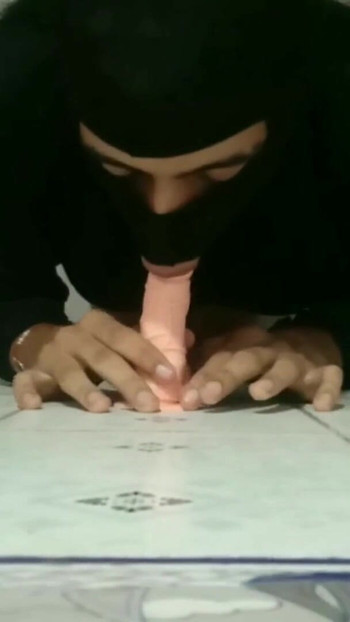 Thrilling moment from "warm up blowjob with small dick (dildo)"