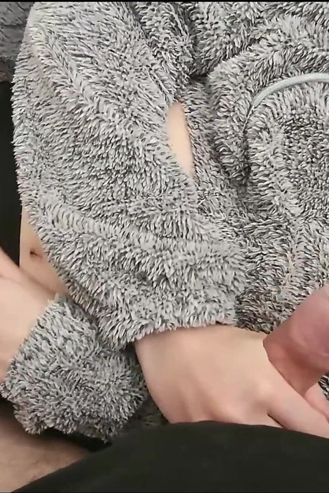 Cumshot fuzzy sweater