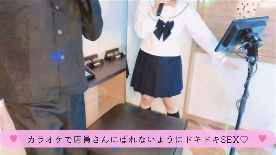 Couple having sex secretly without the clerk noticing