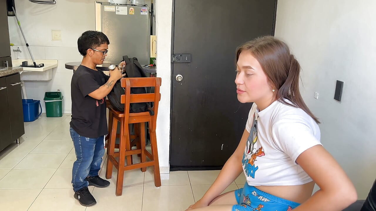 I Call My Little Bartender to Penetrate My Rich Pussy and Fill My Face with Milk. I Was Surprised at the Big Cock She Has.