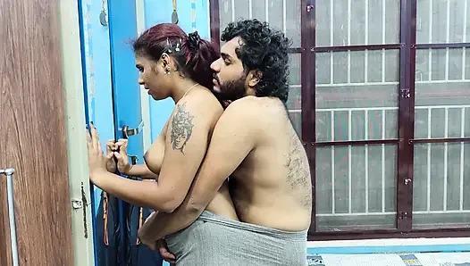 nackt, heiße romantik, möpse drücken mit arsch, kuss, romantik