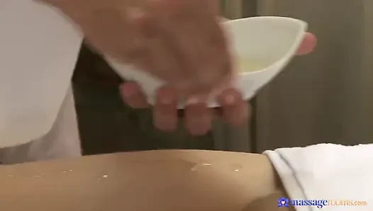 Massage Rooms - a Creampie Discount for Redhead